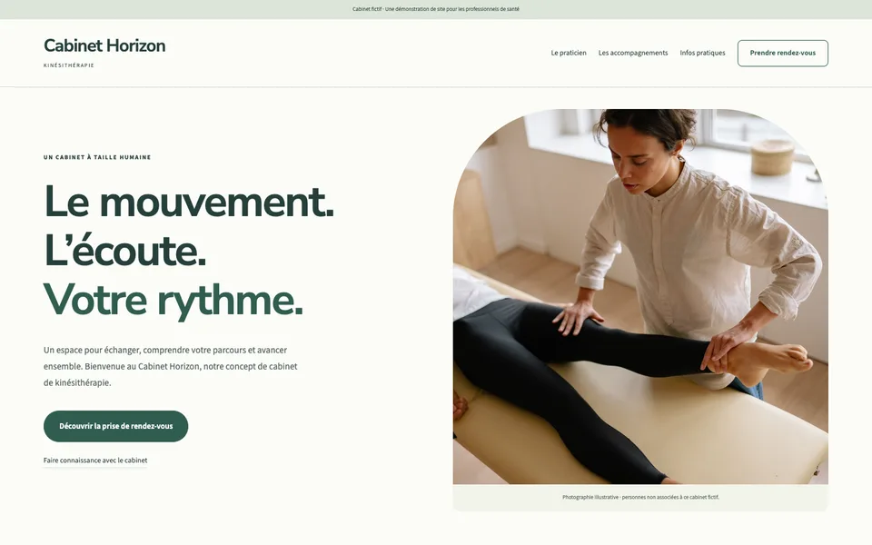 Projet Cabinet Horizon - site web réalisé par Webpro Développement
